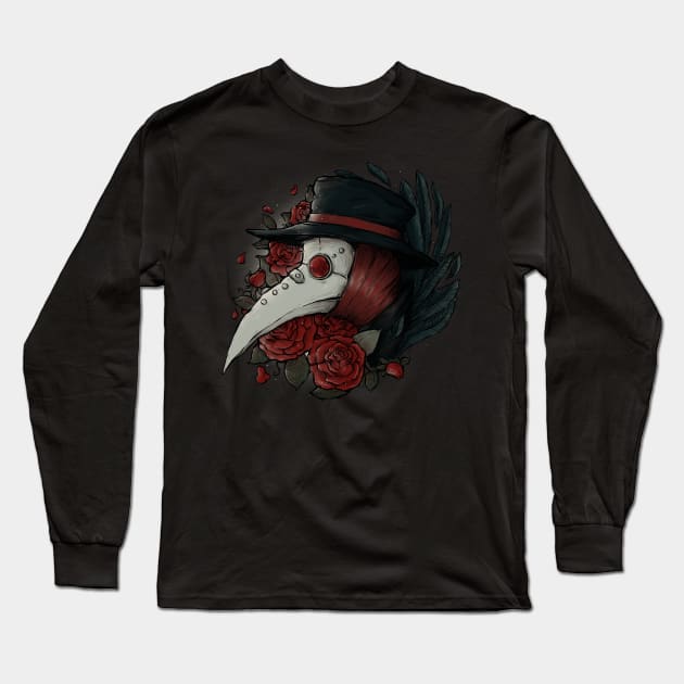 Plague Doctor Long Sleeve T-Shirt by xMorfina